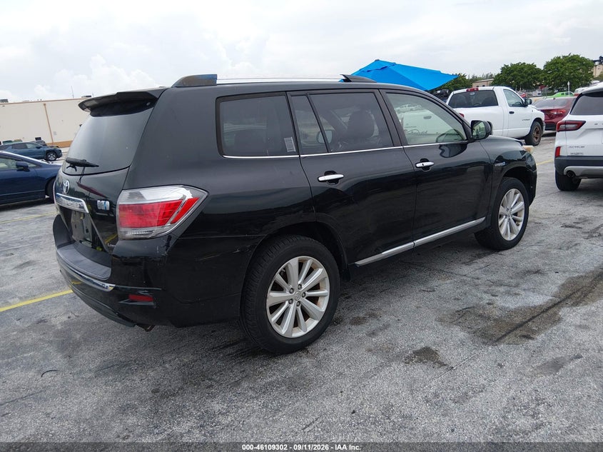 Vin: jtedc3eh2c2007688, lot: 46609018, toyota highlander hybrid limited v6 20124