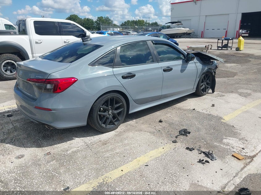 Vin: 2hgfe2f58rh514652, lot: 46609028, honda civic sport 20244