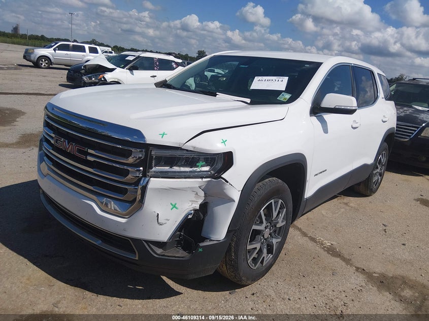 Vin: 1gkknkla1mz202412, lot: 46609030, gmc acadia fwd sle 20212
