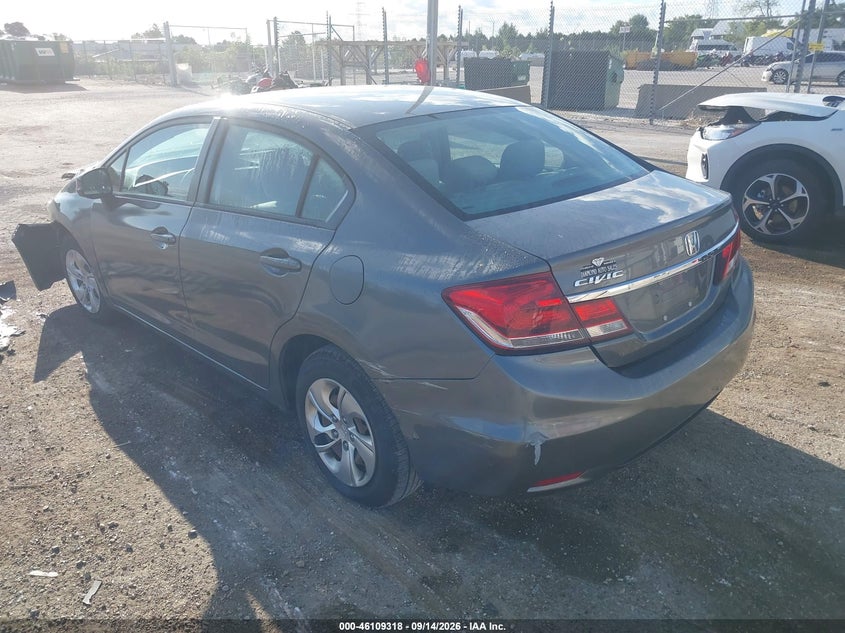 Vin: 19xfb2f57de096421, lot: 46609034, honda civic lx 20133