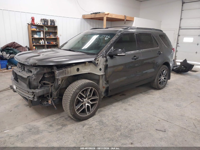 Vin: 1fm5k8gt7ggc86635, lot: 46609042, ford explorer sport 20162