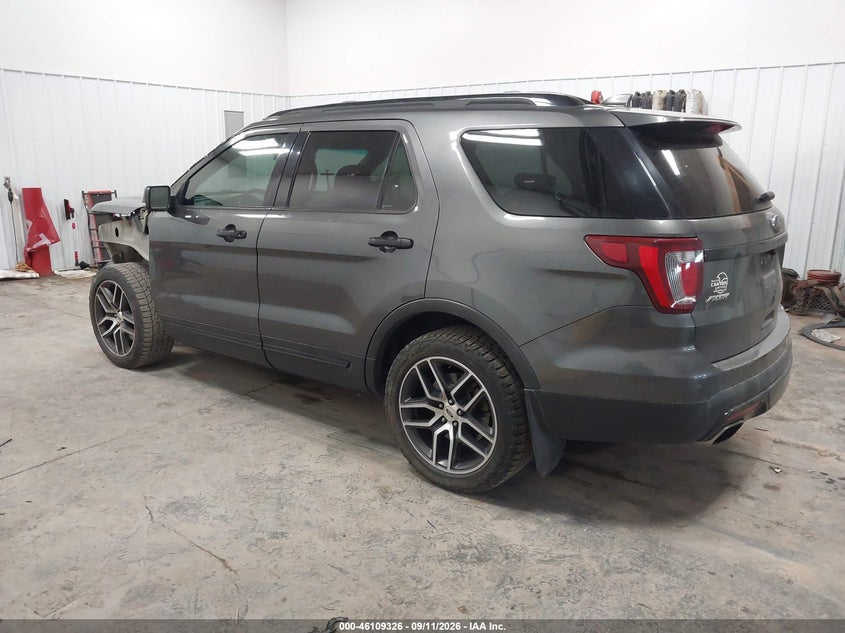 Vin: 1fm5k8gt7ggc86635, lot: 46609042, ford explorer sport 20163