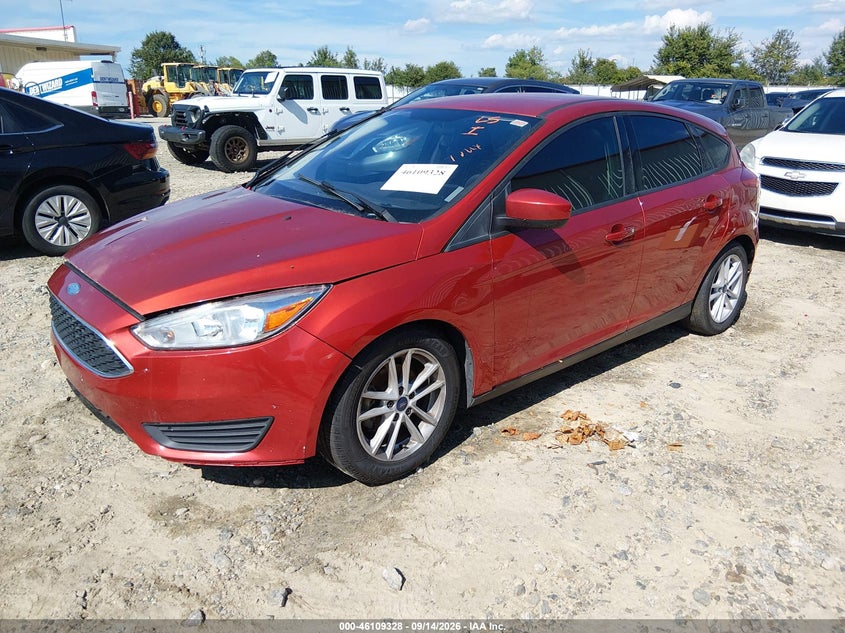Vin: 1fadp3k24jl243121, lot: 46609044, ford focus se 20182