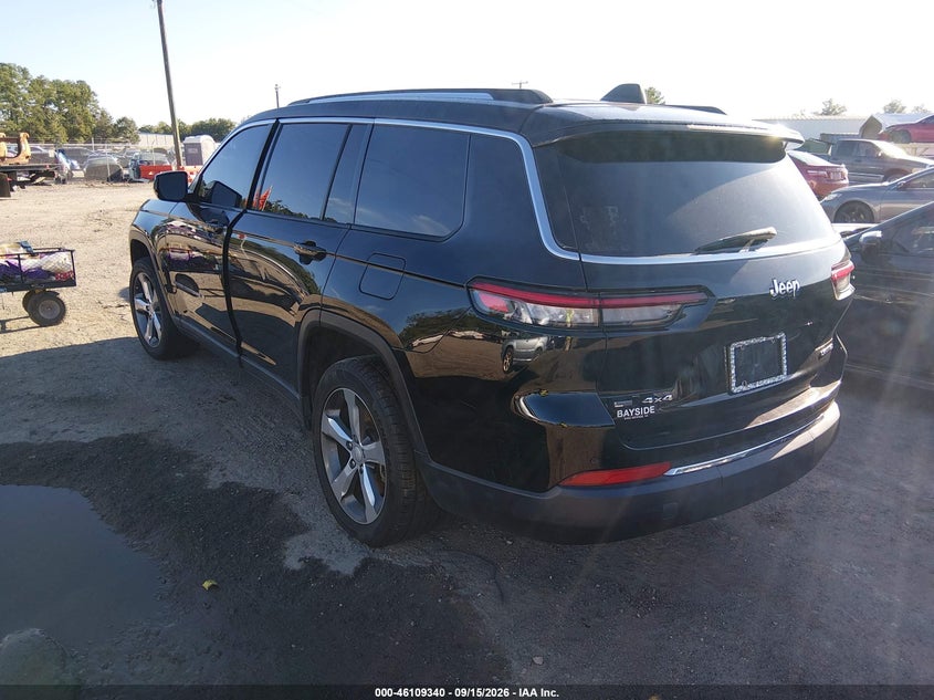 Vin: 1c4rjkbg2m8133862, lot: 46609056, jeep grand cherokee l limited 4x4 20213