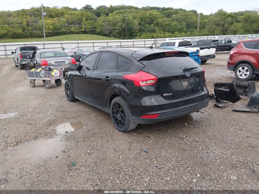 Vin: 1fadp3m23jl202721, lot: 46609079, ford focus sel 20183