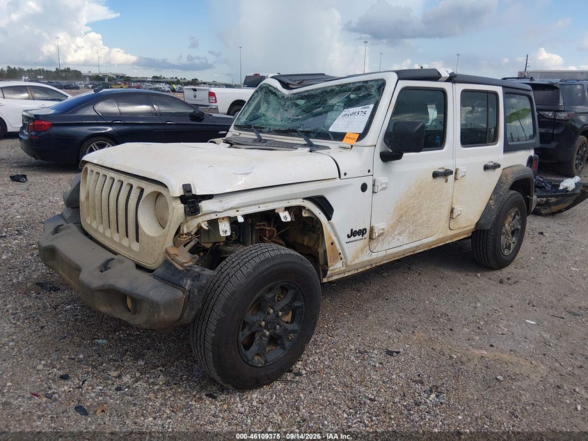 Vin: 1c4hjxdgxpw566271, lot: 46609091, jeep wrangler 4-door sport 4x4 20232