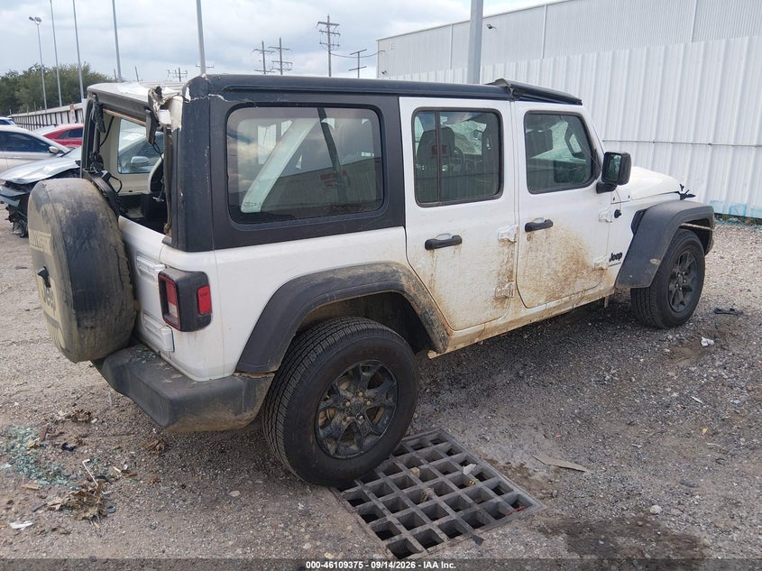Vin: 1c4hjxdgxpw566271, lot: 46609091, jeep wrangler 4-door sport 4x4 20234