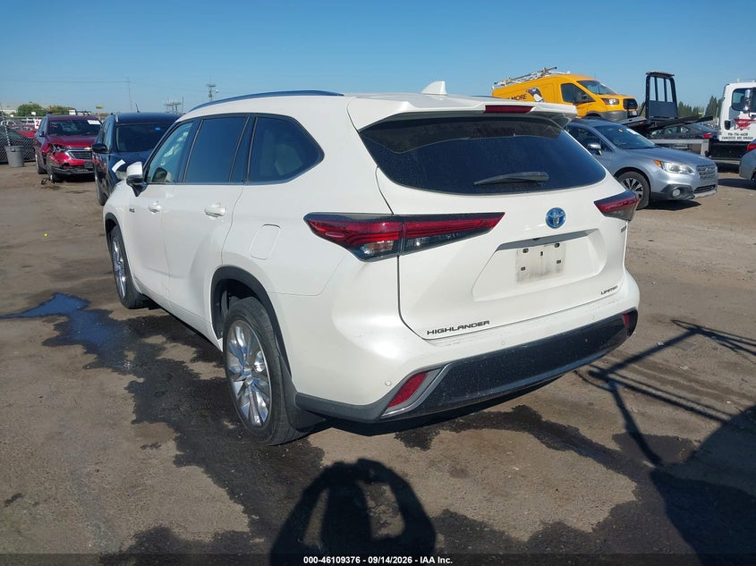 Vin: 5tddbrch1ls006845, lot: 46609092, toyota highlander hybrid limited 20203