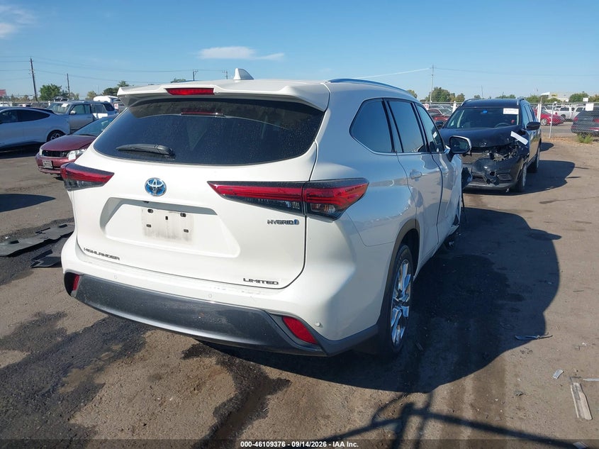 Vin: 5tddbrch1ls006845, lot: 46609092, toyota highlander hybrid limited 20204