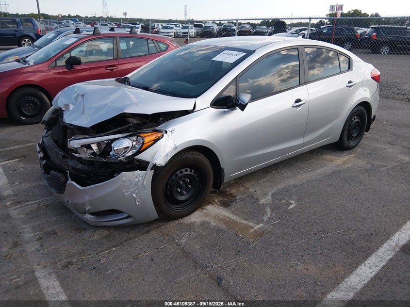 Vin: knafx4a67f5315032, lot: 46609103, kia forte lx 20152