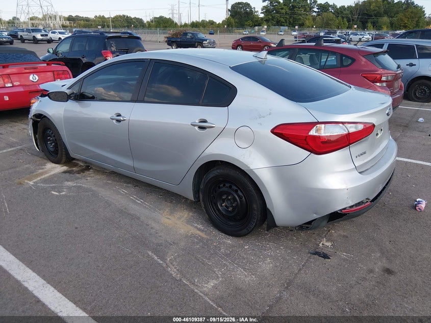 Vin: knafx4a67f5315032, lot: 46609103, kia forte lx 20153
