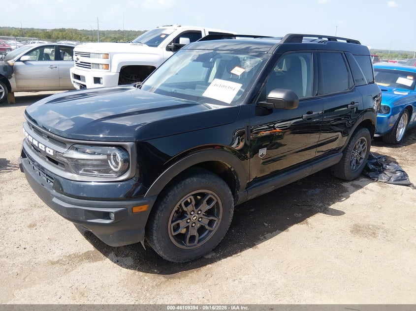 Vin: 3fmcr9b65mra58180, lot: 46609110, ford bronco sport big bend 20212