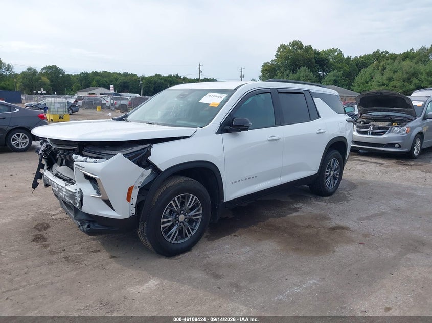 Vin: 1gnergks7tj210992, lot: 46609140, chevrolet traverse fwd lt 20262