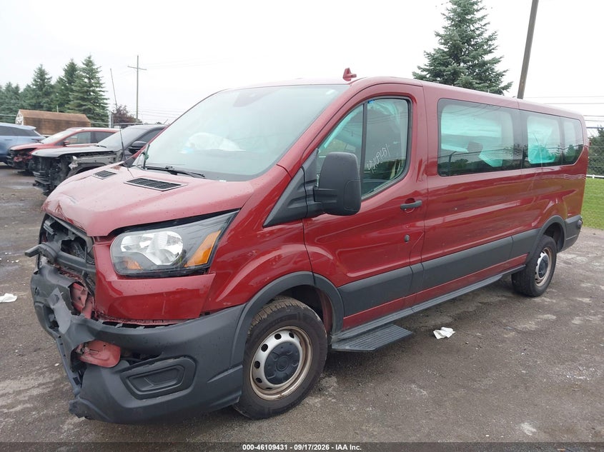 Vin: 1fbax2y84lkb16496, lot: 46609147, ford transit-350 passenger van 20202