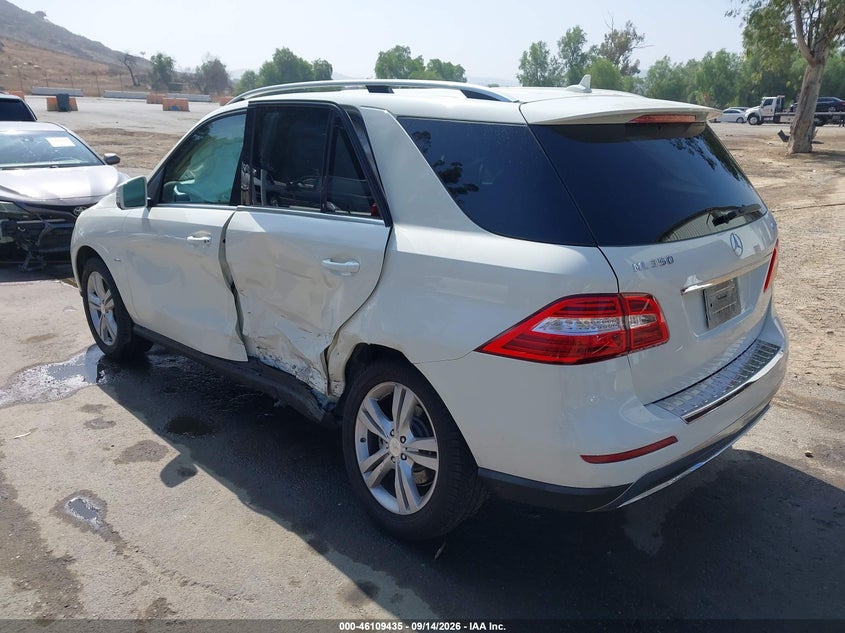 Vin: 4jgda5hb3ca005804, lot: 46609151, mercedes-benz ml 350 4matic 20123