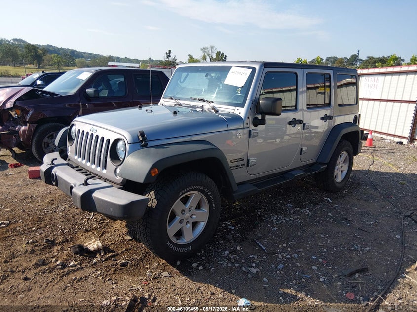 Vin: 1c4bjwdg8fl657670, lot: 46609175, jeep wrangler unlimited sport 20152