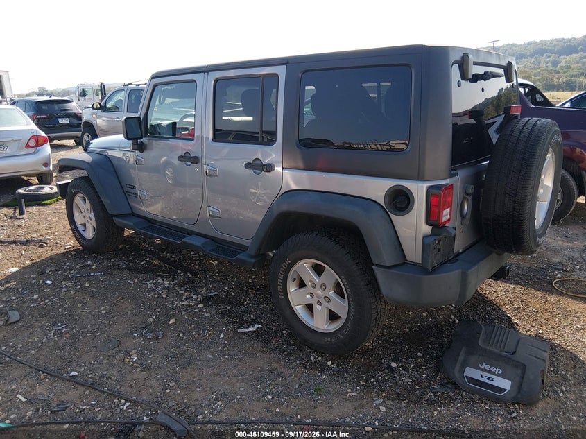 Vin: 1c4bjwdg8fl657670, lot: 46609175, jeep wrangler unlimited sport 20153