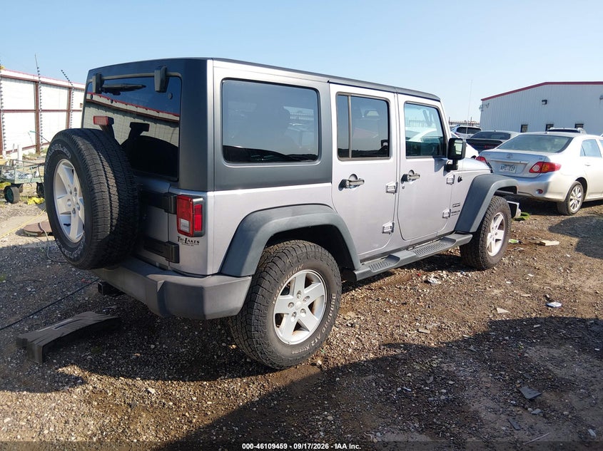 Vin: 1c4bjwdg8fl657670, lot: 46609175, jeep wrangler unlimited sport 20154