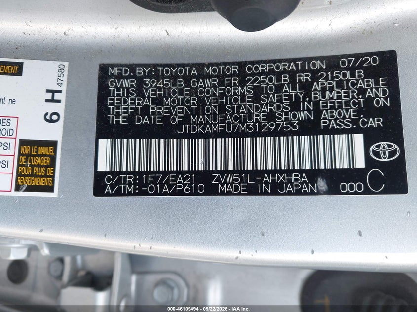 TOYOTA PRIUS - zdjęcie 9
