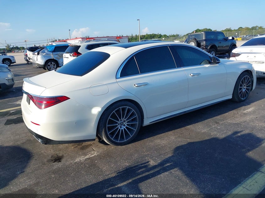 Vin: w1k6g7gb1ma040096, lot: 46609218, mercedes-benz s 580 4matic 20214