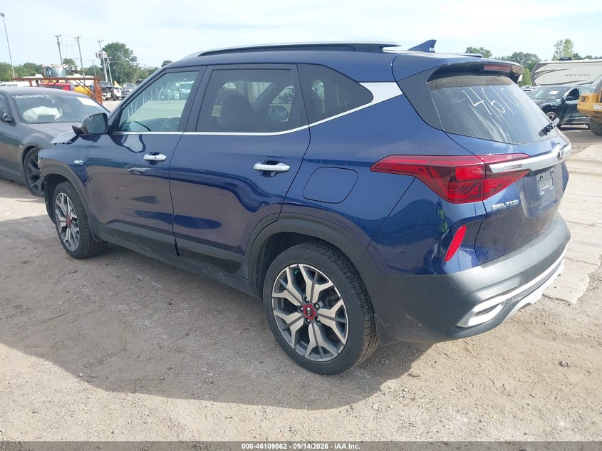 Vin: kndetca21m7052491, lot: 46609277, kia seltos sx turbo 20213