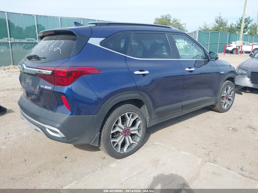 Vin: kndetca21m7052491, lot: 46609277, kia seltos sx turbo 20214