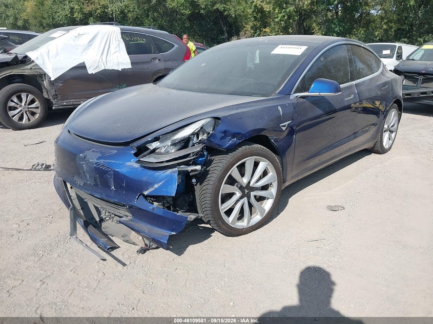Vin: 5yj3e1eb7lf787498, lot: 46609297, tesla model 3 long range dual motor all-wheel drive 20202