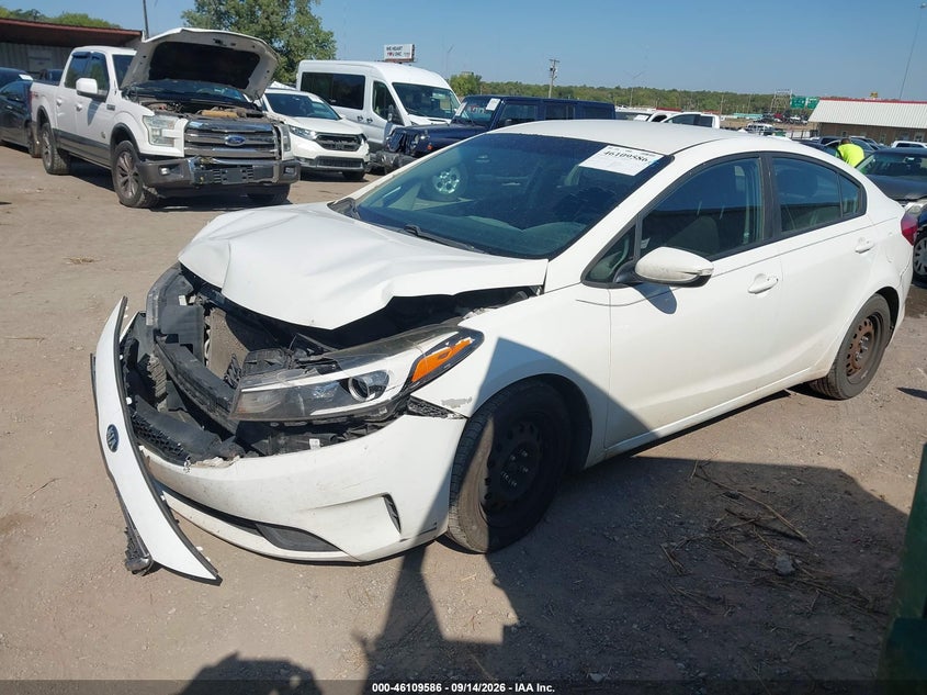 Vin: 3kpfk4a71he081309, lot: 46609302, kia forte lx 20172