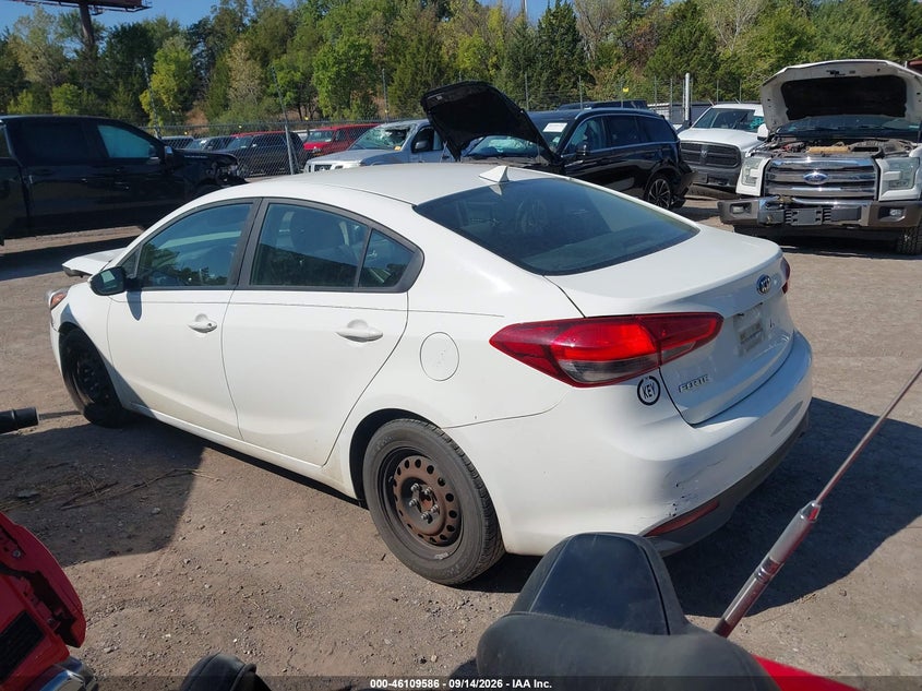 Vin: 3kpfk4a71he081309, lot: 46609302, kia forte lx 20173