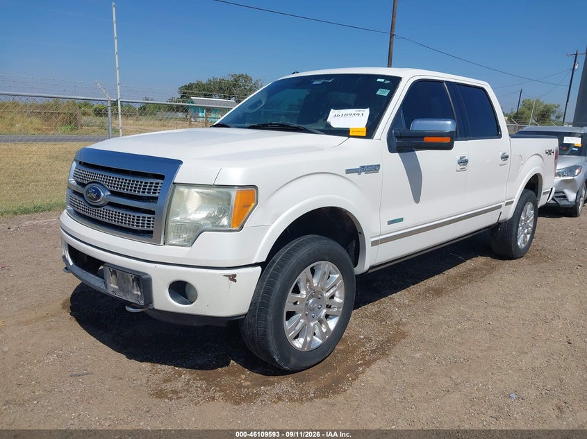 Vin: 1ftfw1et3cfb63485, lot: 46609309, ford f-150 platinum 20122