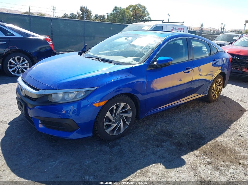 Vin: 19xfc2f73he216753, lot: 46609314, honda civic ex 20172