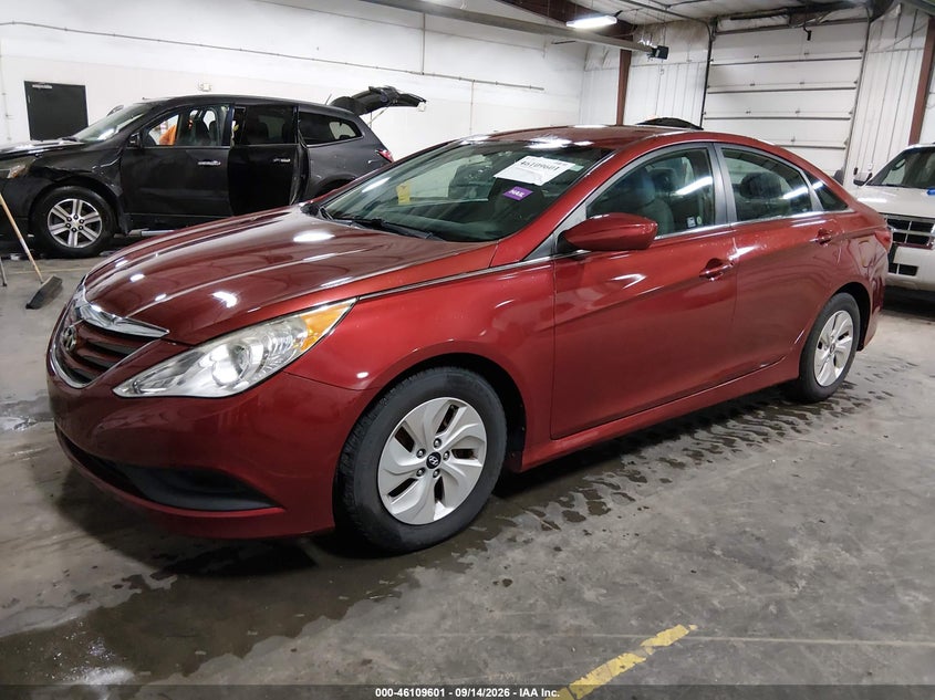 Vin: 5npeb4ac4eh812640, lot: 46609318, hyundai sonata gls 20142