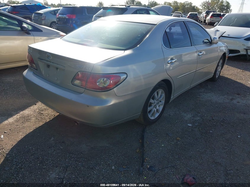 LEXUS ES 330 2004 VIN JTHBA30GX45013057