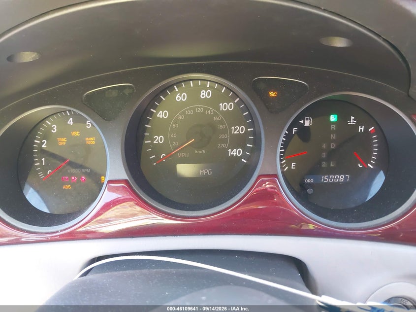 LEXUS ES 330 2004 VIN JTHBA30GX45013057