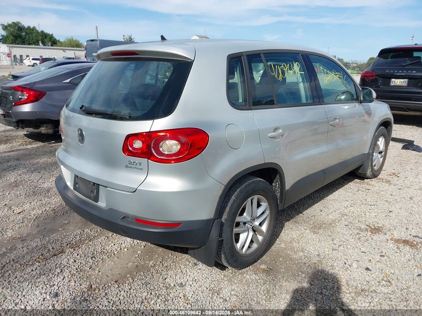 Vin: wvgbv7ax9bw527190, lot: 46609358, volkswagen tiguan s 20114