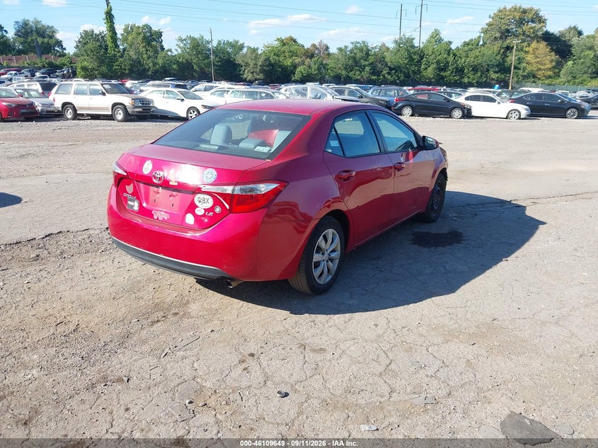 Vin: 2t1burhe2gc649199, lot: 46609365, toyota corolla le 20164