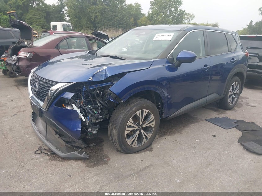 Vin: jn8bt3bbxpw487803, lot: 46609404, nissan rogue sv intelligent awd 20232