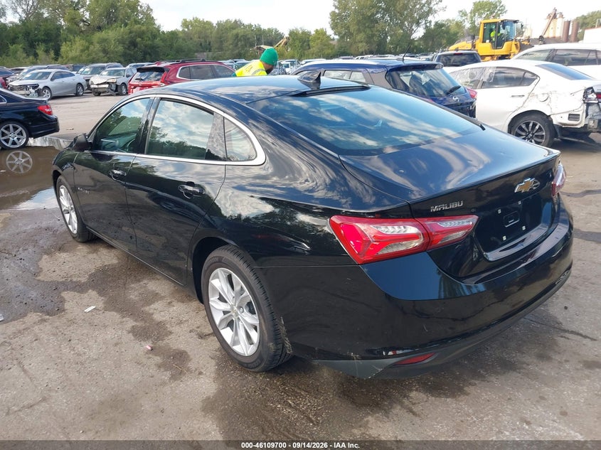 Vin: 1g1zd5st5kf176728, lot: 46609416, chevrolet malibu lt 20193