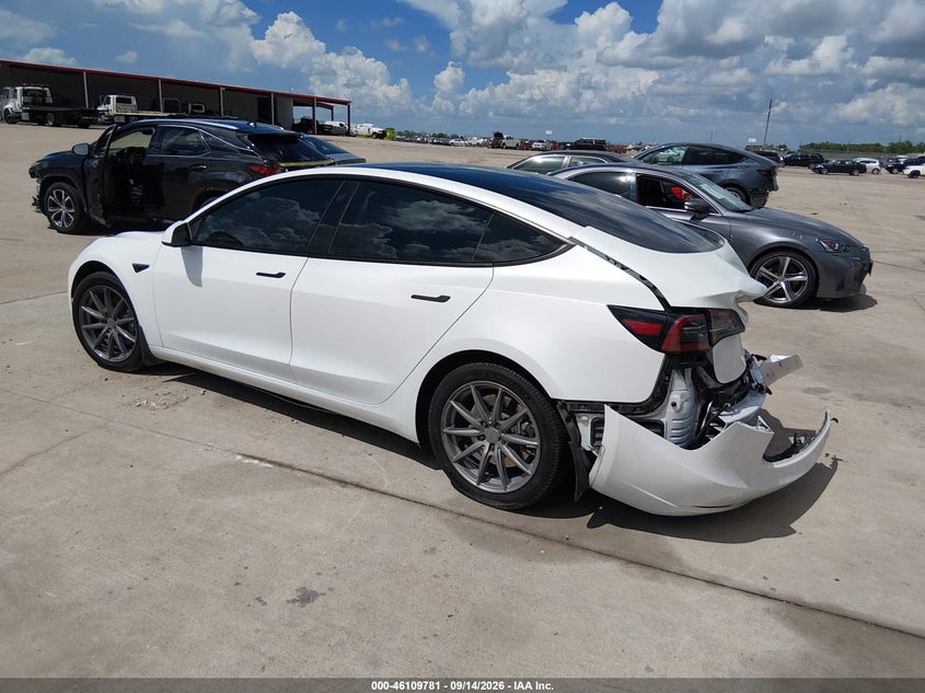 Vin: 5yj3e1ea9pf601733, lot: 46609497, tesla model 3 rear-wheel drive 20233