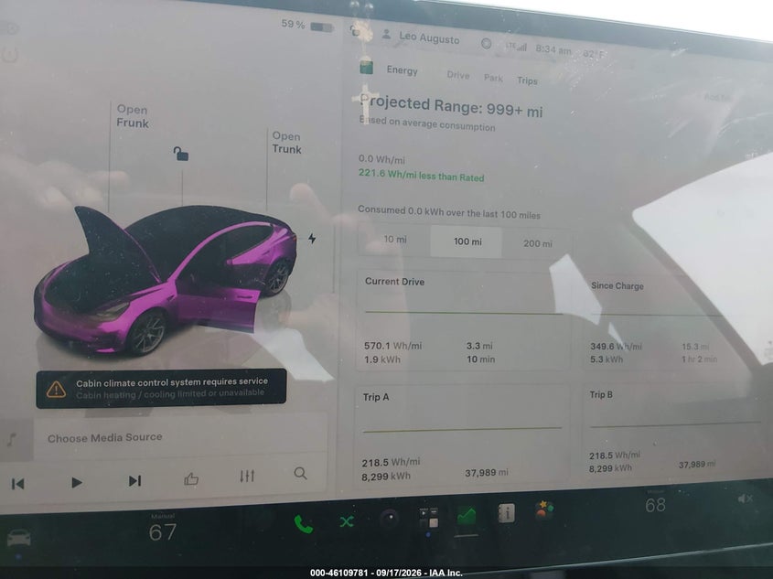 TESLA MODEL 3 2023 VIN 5YJ3E1EA9PF601733