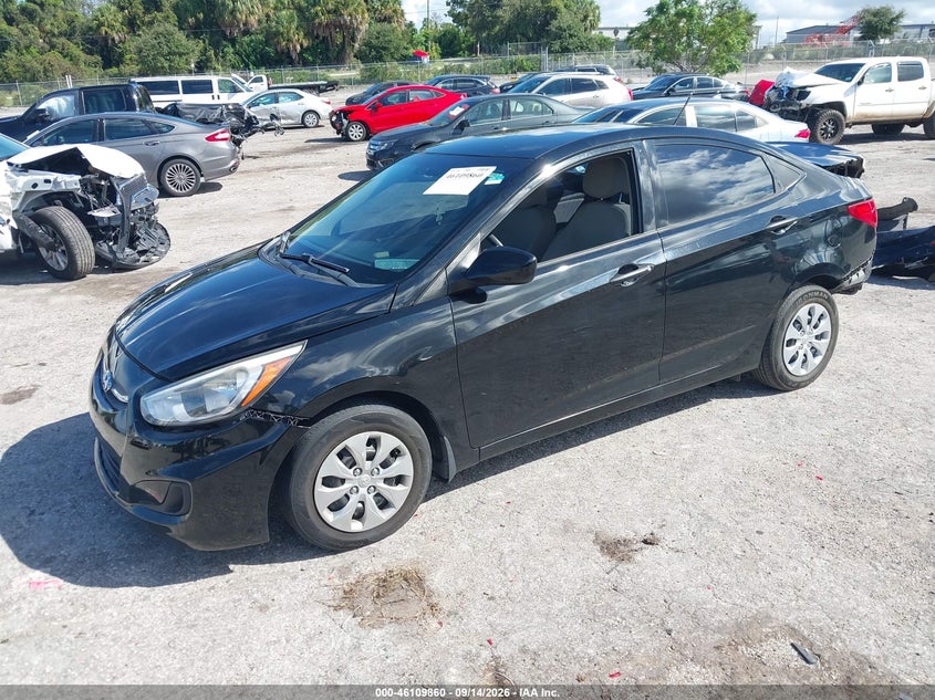 2017 Hyundai Accent, Rear, IAAI, VIN KMHCT4AE6HU277659 — photo 2