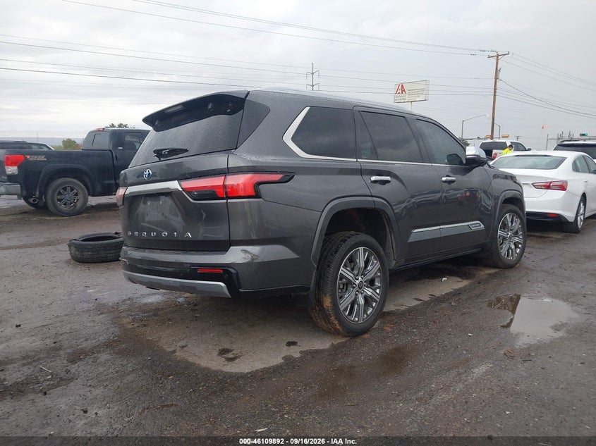 Vin: 7svaaaba3px017346, lot: 46609608, toyota sequoia capstone 20234