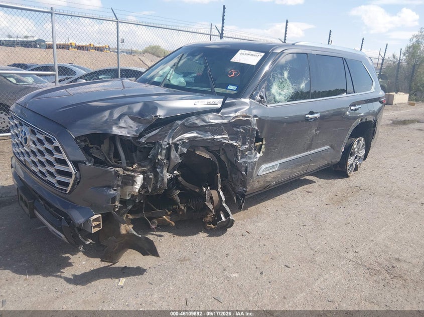 Vin: 7svaaaba3px017346, lot: 46609608, toyota sequoia capstone 20232