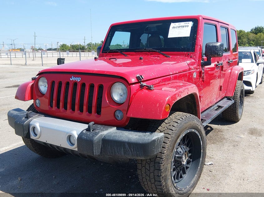 Vin: 1c4bjweg7el112105, lot: 46609615, jeep wrangler unlimited sahara 20142