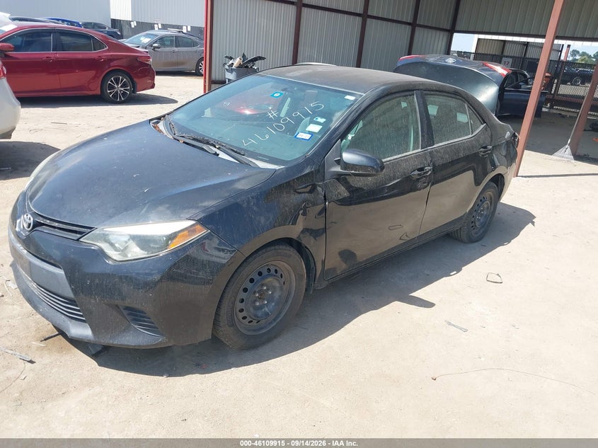 2014 Toyota Corolla, Rear, IAAI, VIN 5YFBURHE3EP106408 — photo 2