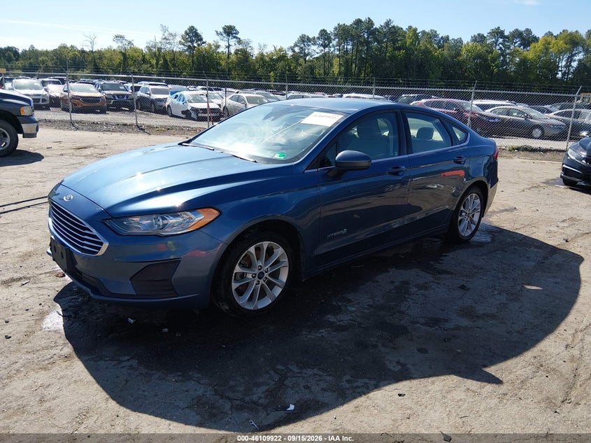 Vin: 3fa6p0luxkr267515, lot: 46609638, ford fusion hybrid se 20192