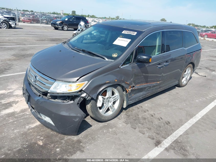 Vin: 5fnrl5h92bb064589, lot: 46609651, honda odyssey touring/touring elite 20112