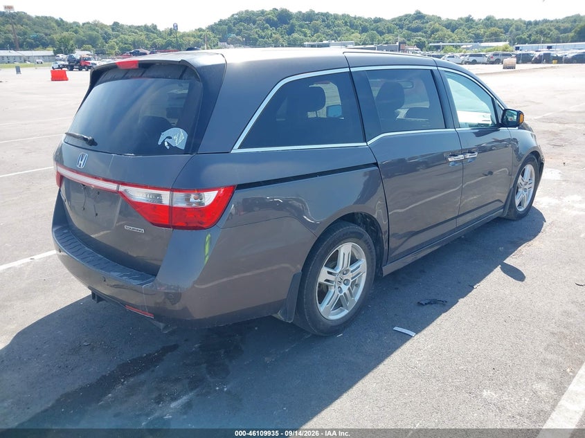 Vin: 5fnrl5h92bb064589, lot: 46609651, honda odyssey touring/touring elite 20114
