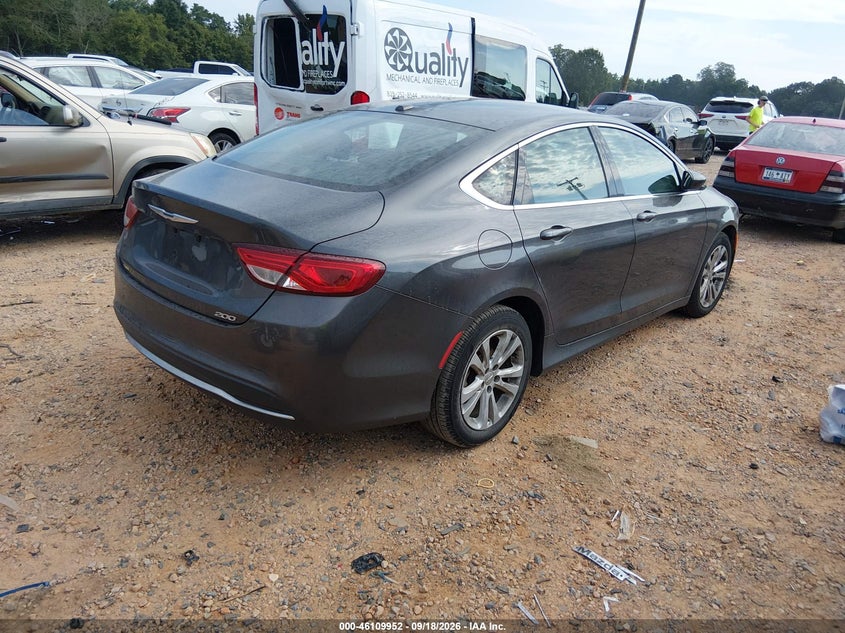 Vin: 1c3cccab5fn603449, lot: 46609668, chrysler 200 limited 20154