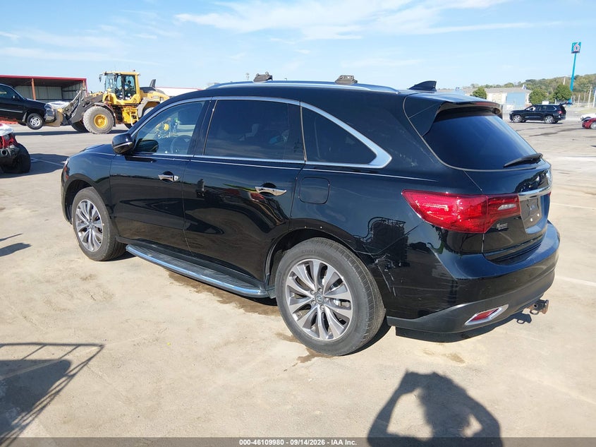Vin: 5fryd4h44eb015260, lot: 46609696, acura mdx technology package 20143